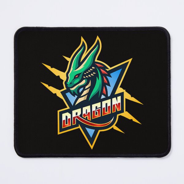 Item preview, Vector Graphic Green Dragons Head Sports Badge designed and sold by KingkoudaStudio.