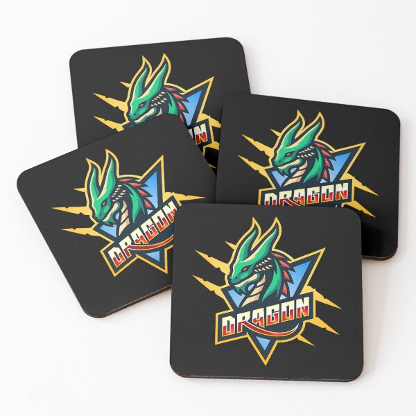 Item preview,  Vector Graphic Green Dragons Head Sports Badge  designed and sold by KingkoudaStudio.