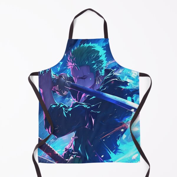 Item preview, Roronoa Zoro - Neon Blade Warrior – Cyber Anime Samurai Action Art designed and sold by Dyan4.