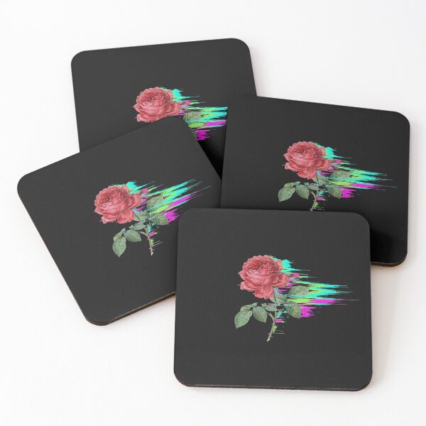 Item preview, Digital Decay Vintage Rose Glitch Aesthetic designed and sold by MarCinu Art.