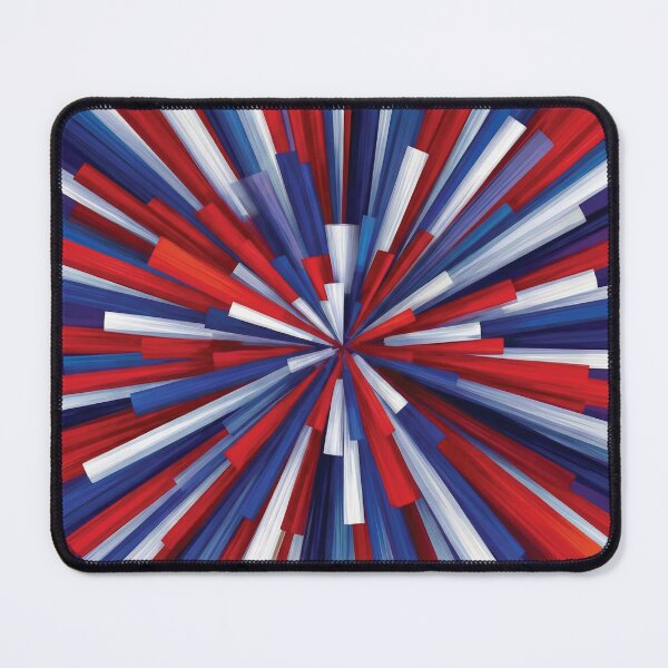 Item preview, Dynamic Red White and Blue Geometric Starburst designed and sold by DGtaLrtcom.