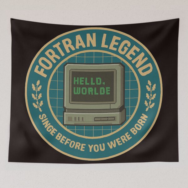 Item preview, Fortran Legend Retro Computer Badge - Vintage Programming & Coding Humor designed and sold by Stone-T .