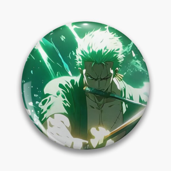 Item preview, Roronoa Zoro - Emerald Blade Ronin – Neon Samurai Energy Art designed and sold by Dyan4.