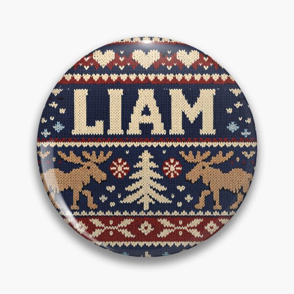 Artikelvorschau, Personalisierter Vorname Liam im Nordischen Strick Design entworfen und verkauft von Mauswohn.