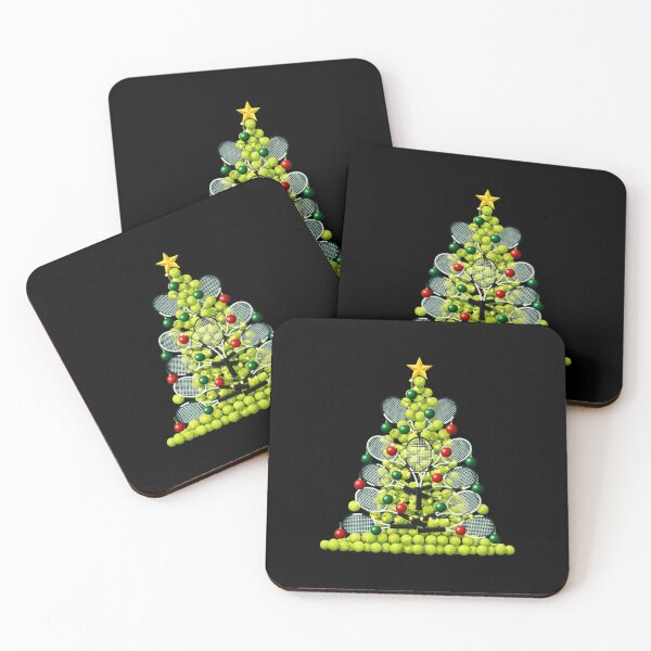 Item preview, Tennis Christmas Tree Funny Tennis Holiday Lights Design designed and sold by WayTBeenkenArt.