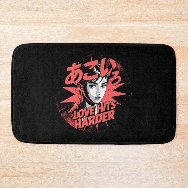 Item preview, Love Hits Harder - Japanese Anime Aesthetic Art in Circle designed and sold by SplashTastic.