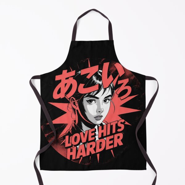 Item preview, Love Hits Harder - Japanese Anime Aesthetic Art in Circle designed and sold by SplashTastic.