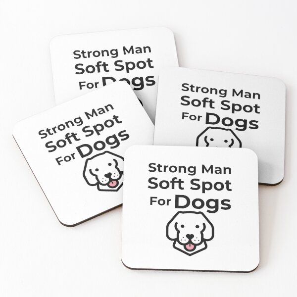 Item preview, Strong Man Soft Spot for Dogs designed and sold by FWAHAB.