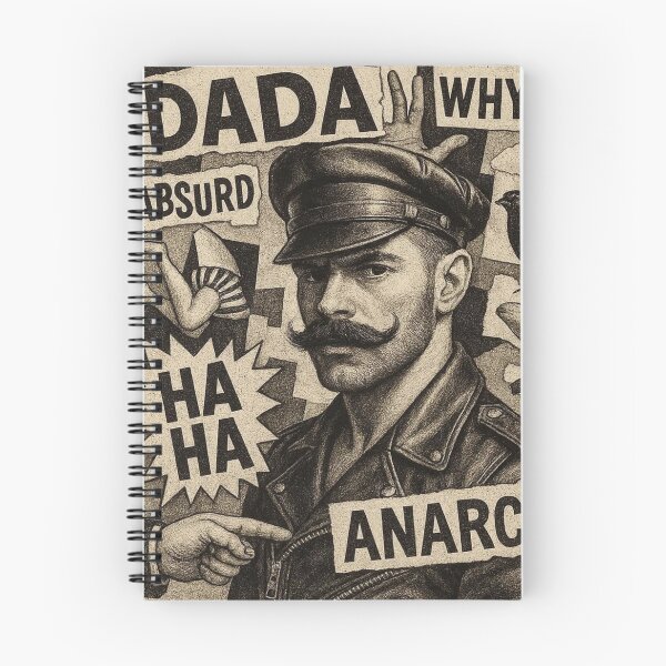 Item preview, Gay Leather Daddy Berlin Dada  Pride Graphic Design designed and sold by ItsAKinkThing.