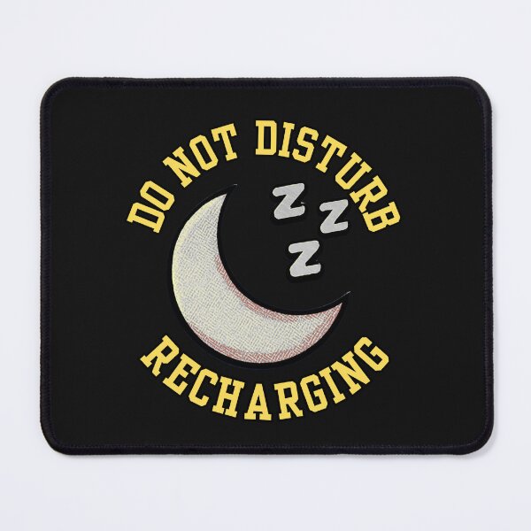 Item preview, Do Not Disturb Recharging – Moon Icon Rest and Reset Quote Design designed and sold by AdicretorDesign.