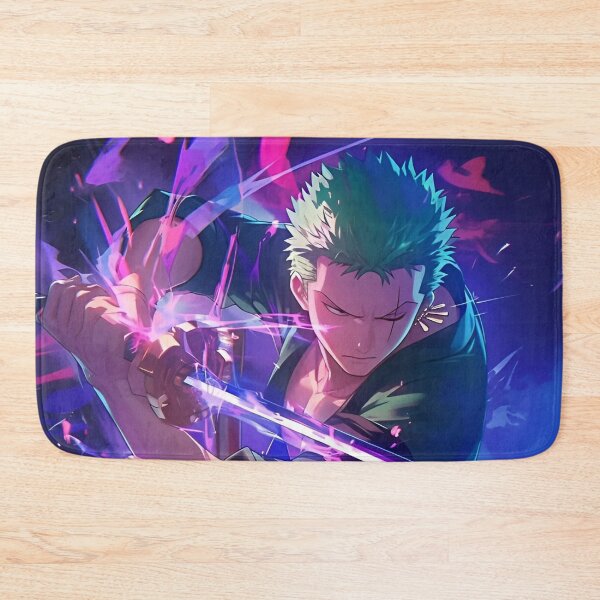 Item preview, Roronoa Zoro - Three Blade Spirit Samurai – Neon Anime Sword Warrior Art designed and sold by Dyan4.