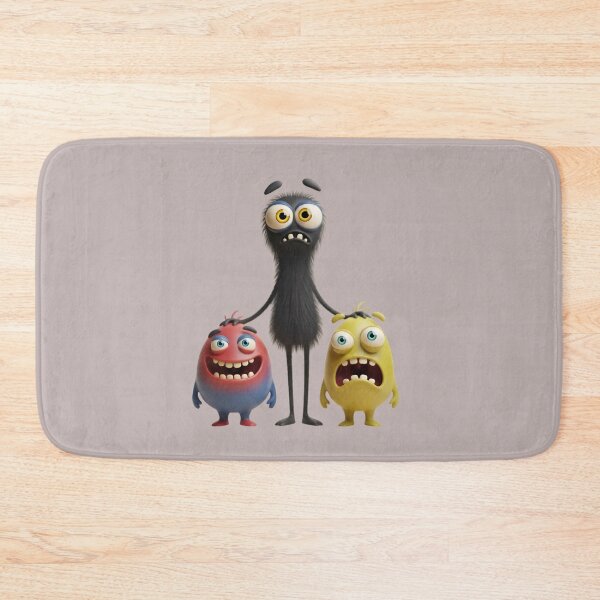 Item preview, Funny Cartoon Monster Trio – Cute 3D Character Illustration designed and sold by mitdz shop.