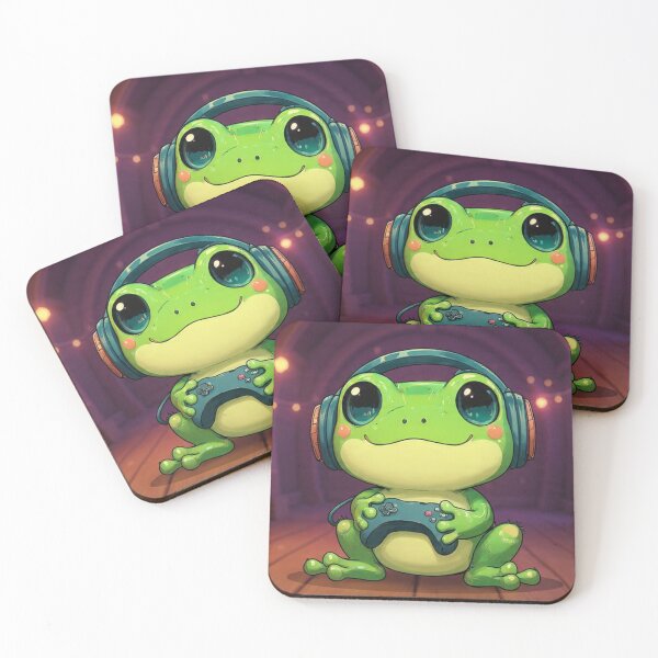 Item preview, Gamer Froggy Inside His Cozy Game Home designed and sold by The Strongest Froggy.
