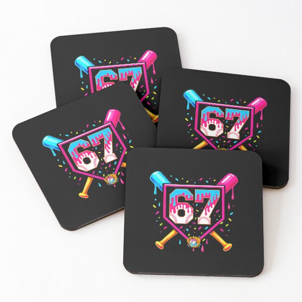 Item preview, 67 Baseball Ice Cream Drip Player Shield Style designed and sold by miaa-artistshop.