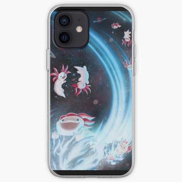 Axolotls In Space iPhone Soft Case
