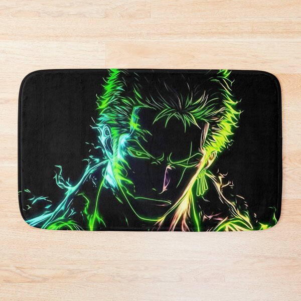 Item preview, Roronoa Zoro - Neon Blade Warrior Portrait – Dark Anime Samurai Aesthetic designed and sold by Dyan4.