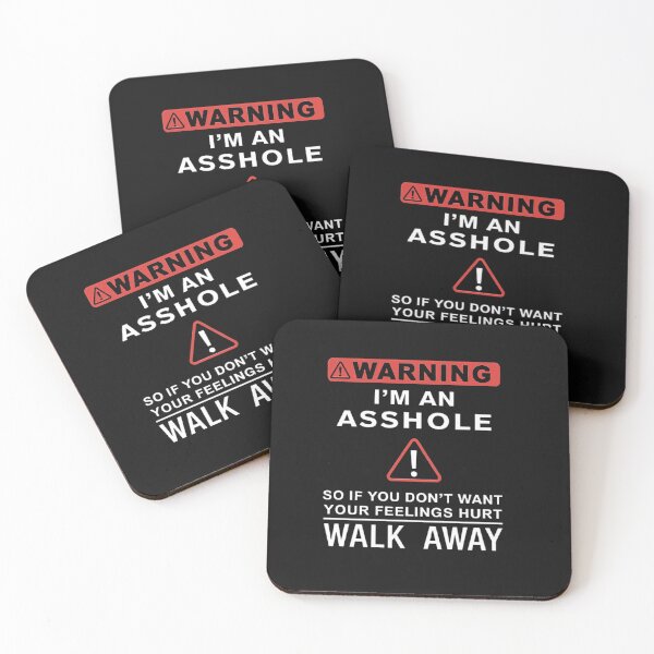 Item preview, Warning Im An Asshole - Sarcastic Humor Sign designed and sold by Outfit-Archive.