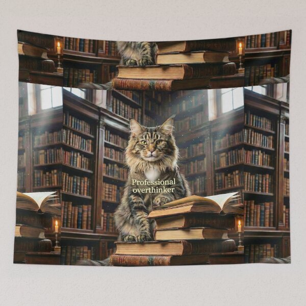 Item preview, Dark Academia Maine Coon designed and sold by AngelBlessing.