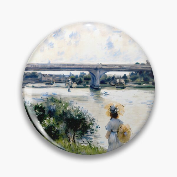 Item preview, The Promenade with the Railroad Bridge Argenteuil designed and sold by artdesignsnow.