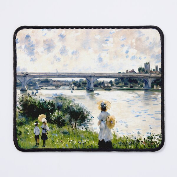 Item preview, The Promenade with the Railroad Bridge Argenteuil designed and sold by artdesignsnow.