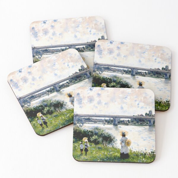 Item preview, The Promenade with the Railroad Bridge Argenteuil designed and sold by artdesignsnow.