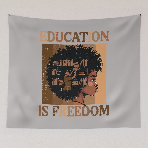Item preview, Black History Afro Woman Education Freedom Girls Kids Women designed and sold by GreggRoss.