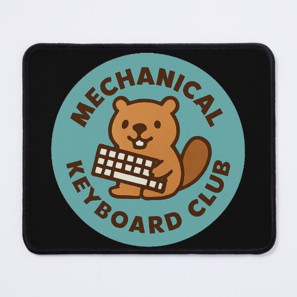 Item preview, Mechanical Keyboard Club Retro Badge - Cute Beaver Tech Enthusiast Art designed and sold by Stone-T .