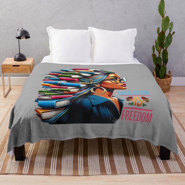 Item preview, Black History Education is Freedom Books Teacher Women Girls designed and sold by KathieFaugh.