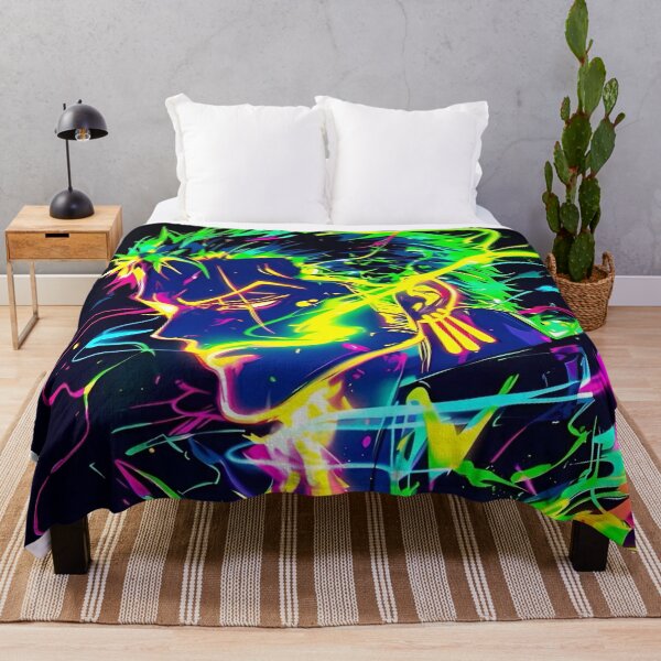 Item preview, Roronoa Zoro - Neon Blade Warrior – Vibrant Anime Samurai Energy Art designed and sold by Dyan4.