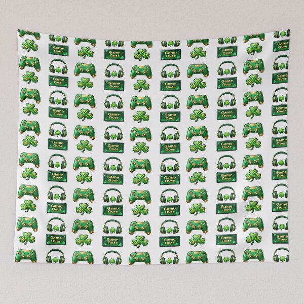 Item preview, Level Up Your Luck - St. Patrick's Day Gaming Sticker Pack designed and sold by TheCalmEdit.