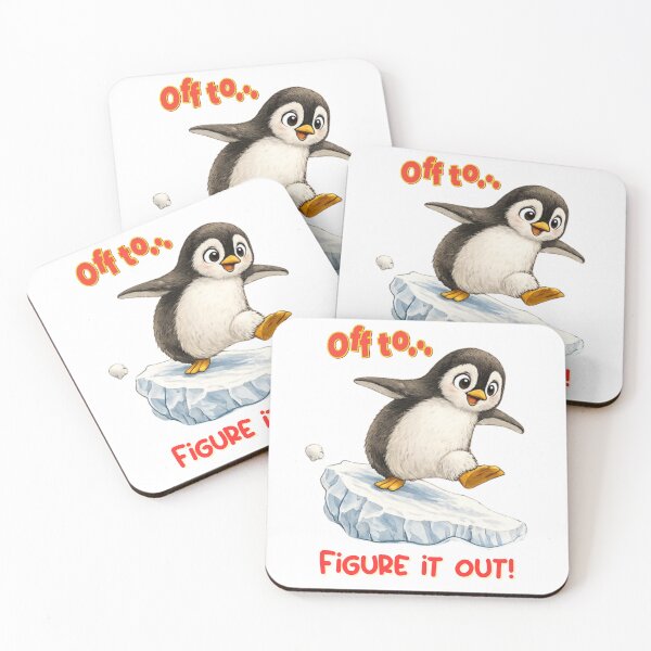 Item preview, Cute Penguin balancing on a block of ice designed and sold by ColorMeMarley.