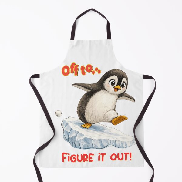 Item preview, Cute Penguin balancing on a block of ice designed and sold by ColorMeMarley.