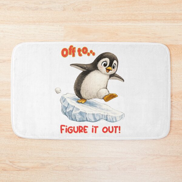 Item preview, Cute Penguin balancing on a block of ice designed and sold by ColorMeMarley.