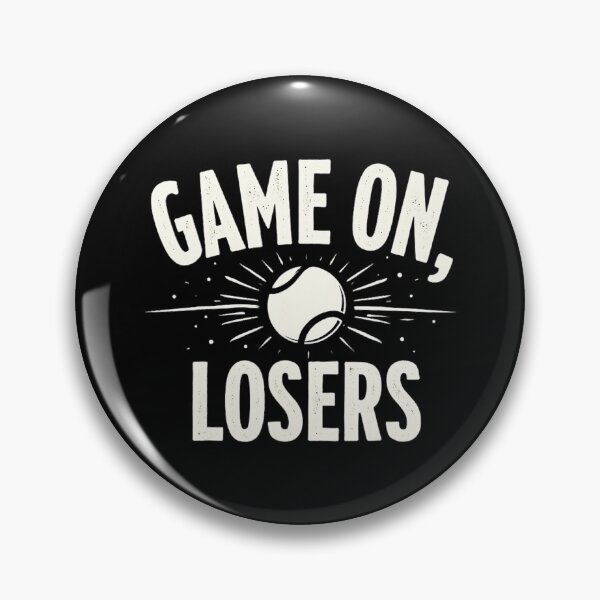 Item preview, Game On, Losers Funny Tennis Quote Bold Typography designed and sold by WayTBeenkenArt.