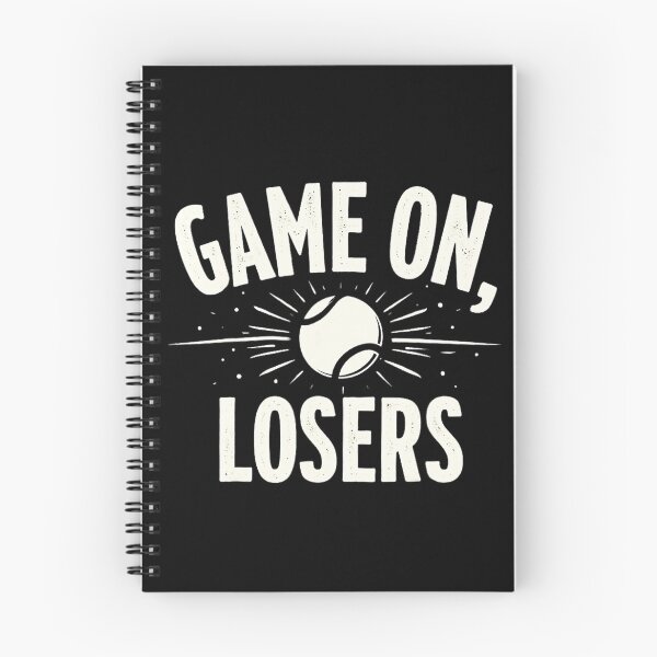Item preview, Game On, Losers Funny Tennis Quote Bold Typography designed and sold by WayTBeenkenArt.