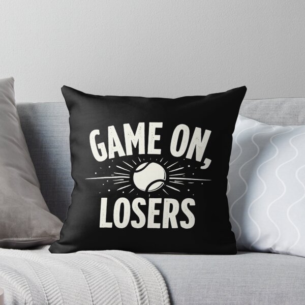 Item preview, Game On, Losers Funny Tennis Quote Bold Typography designed and sold by WayTBeenkenArt.