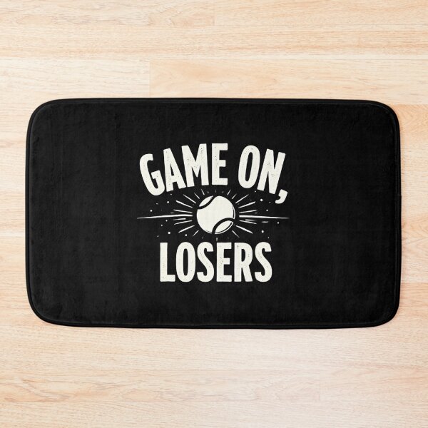 Item preview, Game On, Losers Funny Tennis Quote Bold Typography designed and sold by WayTBeenkenArt.