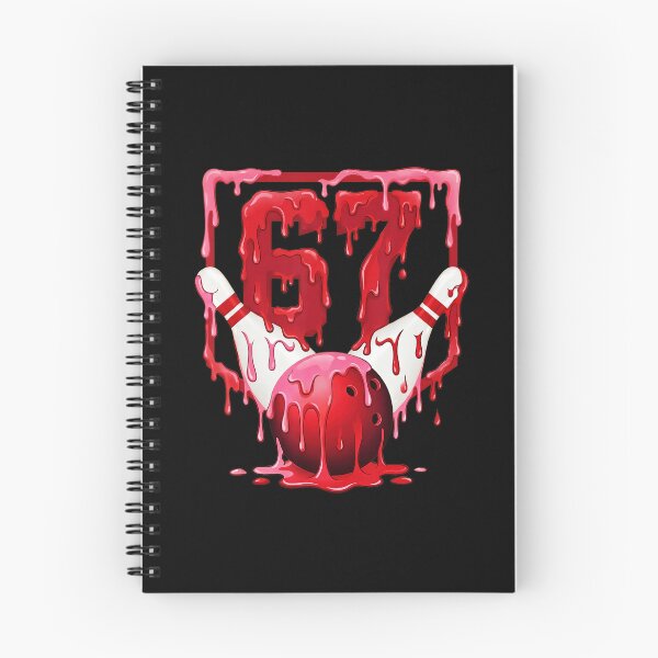 Item preview, Bowling Red Drip Number 67 Birthday Design designed and sold by gladysenglish.