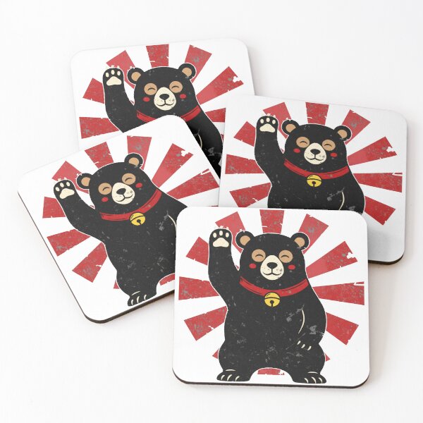 Item preview, Lucky Bear Japanese Rising Sun Illustration designed and sold by JEFDodsonArt.