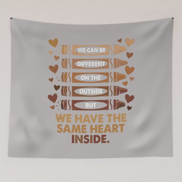 Item preview, Black History Month We Have Same Heart Inside Teacher Kids  designed and sold by GreggRoss.