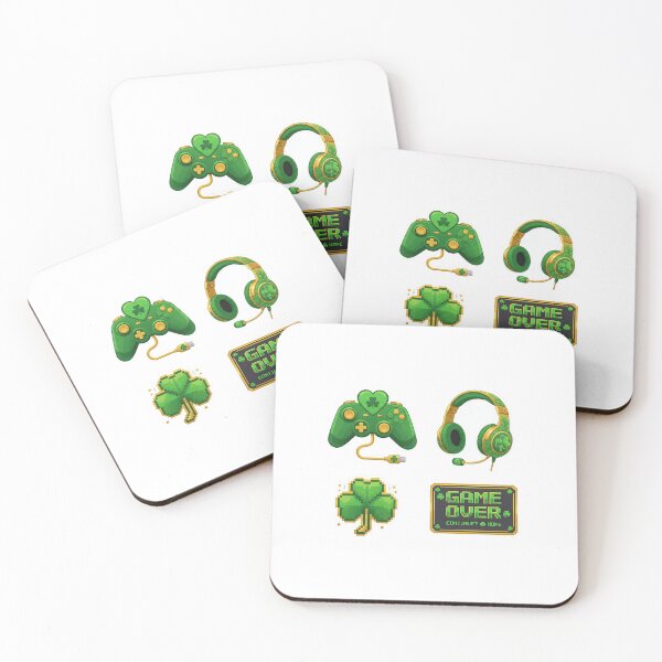Item preview, Lucky Gamer Level Up - St. Patrick's Day Gaming Sticker Pack designed and sold by TheCalmEdit.