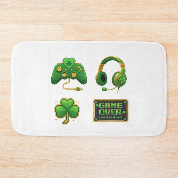 Item preview, Lucky Gamer Level Up - St. Patrick's Day Gaming Sticker Pack designed and sold by TheCalmEdit.