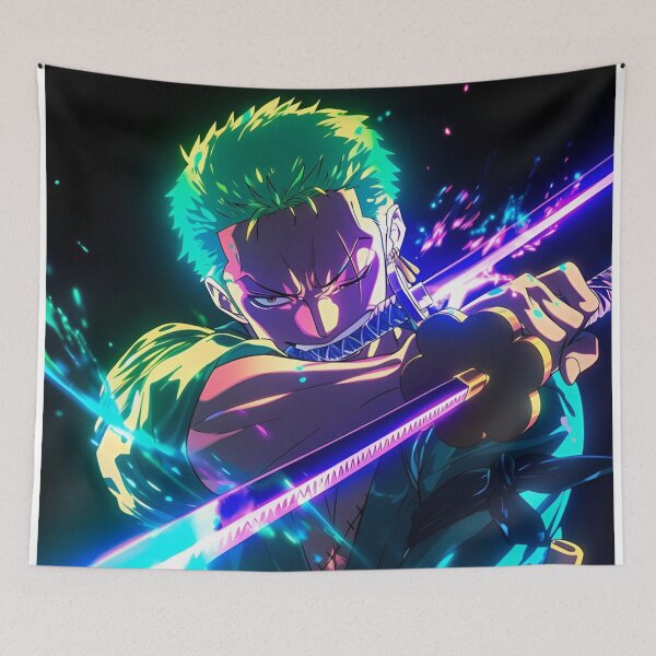 Item preview, Roronoa Zoro - Neon Blade: Anime Swordsman Fury designed and sold by Dyan4.