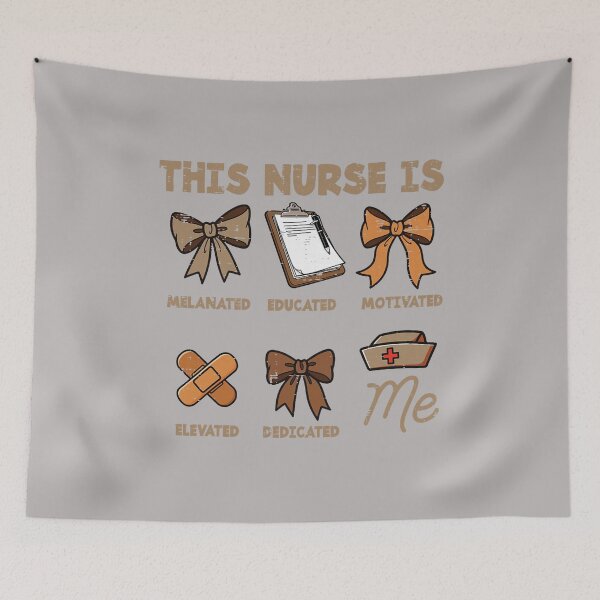 Item preview, Black History This Nurse Melanated Educated Scrub Top Women designed and sold by GreggRoss.