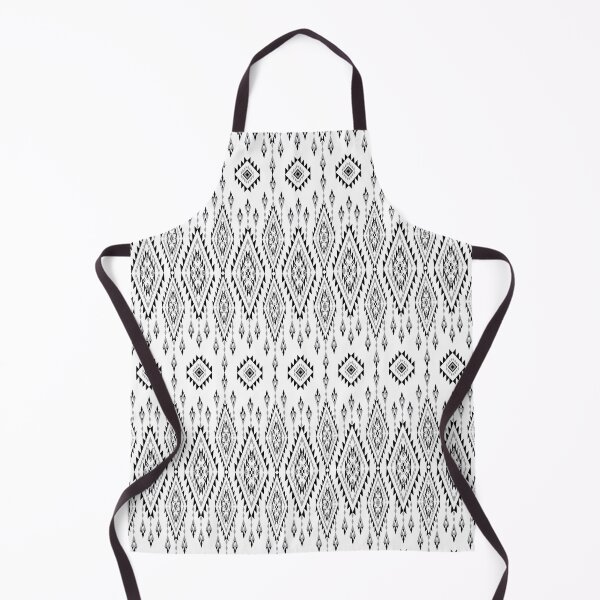Item preview, Modern Black and White Geometric Tribal Seamless Pattern with Ethnic Embroidery Motifs designed and sold by RS4you.