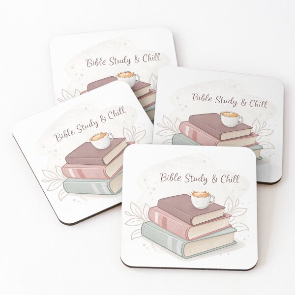 Item preview, Bible Study and Chill Aesthetic Book Stack Sticker designed and sold by TJprint.