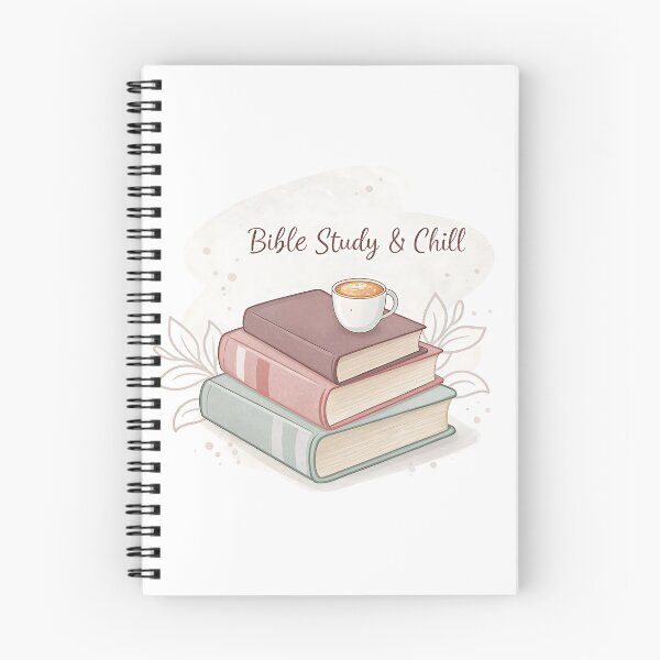 Item preview, Bible Study and Chill Aesthetic Book Stack Sticker designed and sold by TJprint.