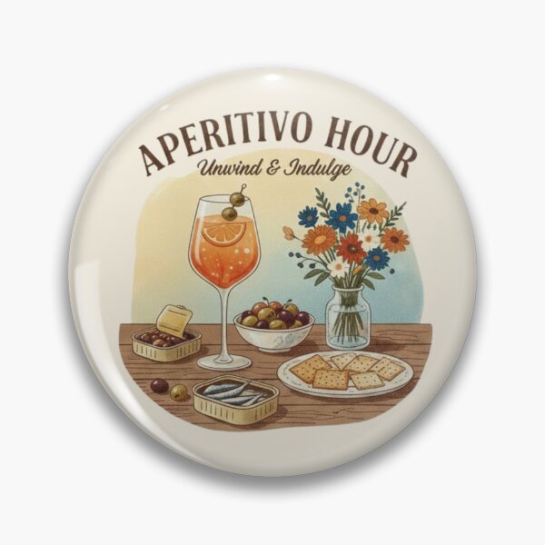 Item preview, Italian Aperitivo Hour Watercolor Still Life designed and sold by xofi.