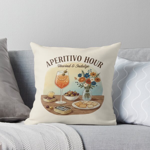 Item preview, Italian Aperitivo Hour Watercolor Still Life designed and sold by xofi.