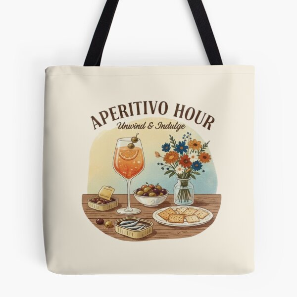 Item preview, Italian Aperitivo Hour Watercolor Still Life designed and sold by xofi.